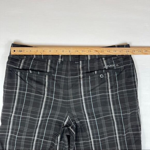 O'Neill Chino Shorts Black Casual Summer Mid Length Flat Front Men's Size 38 - Picture 6 of 8